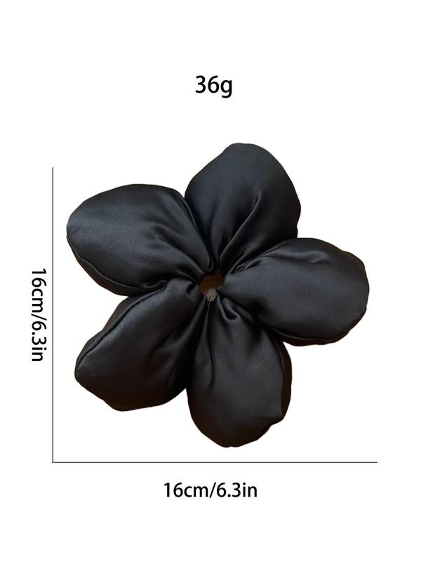 Flower Design Hair Tie, Three-dimensional Sponge Hair Tie, Cute Hair Accessories for Women & Girls, Minimalist Headwear Suitable for Thick Hair, Fashion Hair Accessories for Party, Daily Clothing Decor