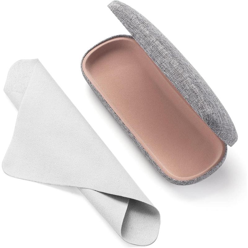 Glasses Case Hard Shell Eyeglasses Case Linen Fabrics Protective Case for Sunglasses Eyeglasse for Men Women