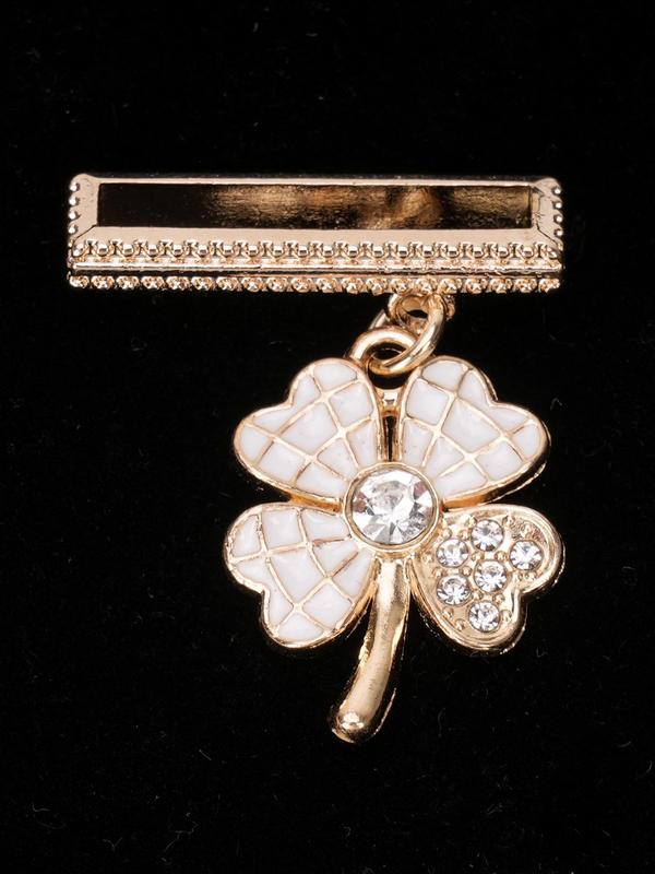 Minimalist Four Leaf Clover Design Watch Band Decoration, Rhinestone Decor Watch Band Decoration, Watch Strap Accessories for Women & Girls