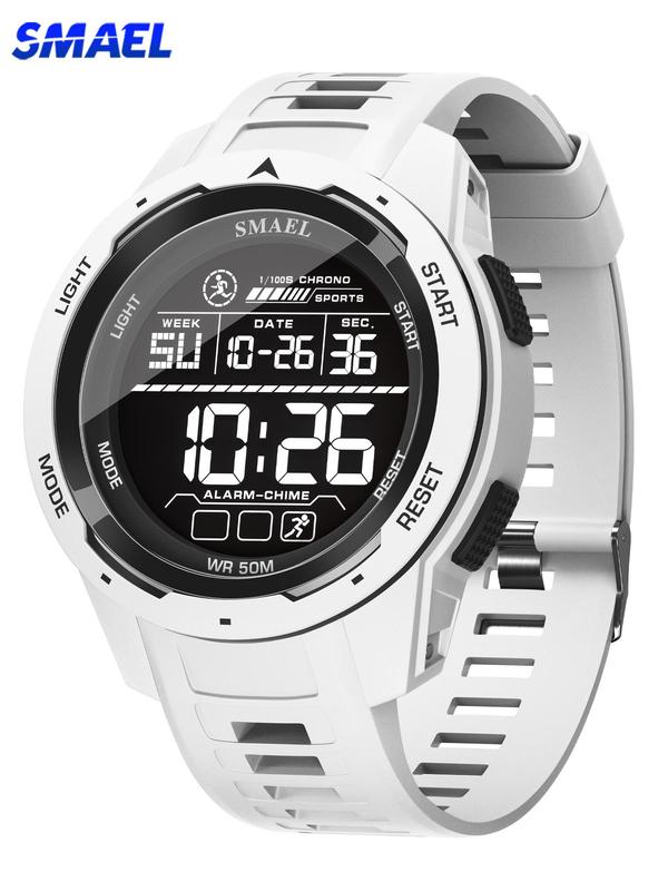 Men's Sportive Digital Watch, Calendrier Digital Watch with Luminous Dial, Waterproof Multifunctional Watch with Digital Display for Men