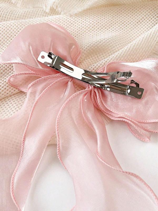 Women's Elegant Bowknot Design Hair Clips, Cute Trendy Hair Clips, Fashionable Hair Accessories for Women & Girls