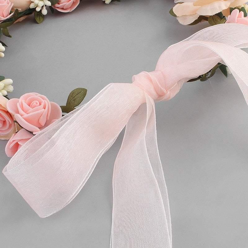 Miallo Flower Hair vine in Beach Wedding Women Hair Jewelry Headbands Accessory for Bridal Bridesmaid Halloween Decoration