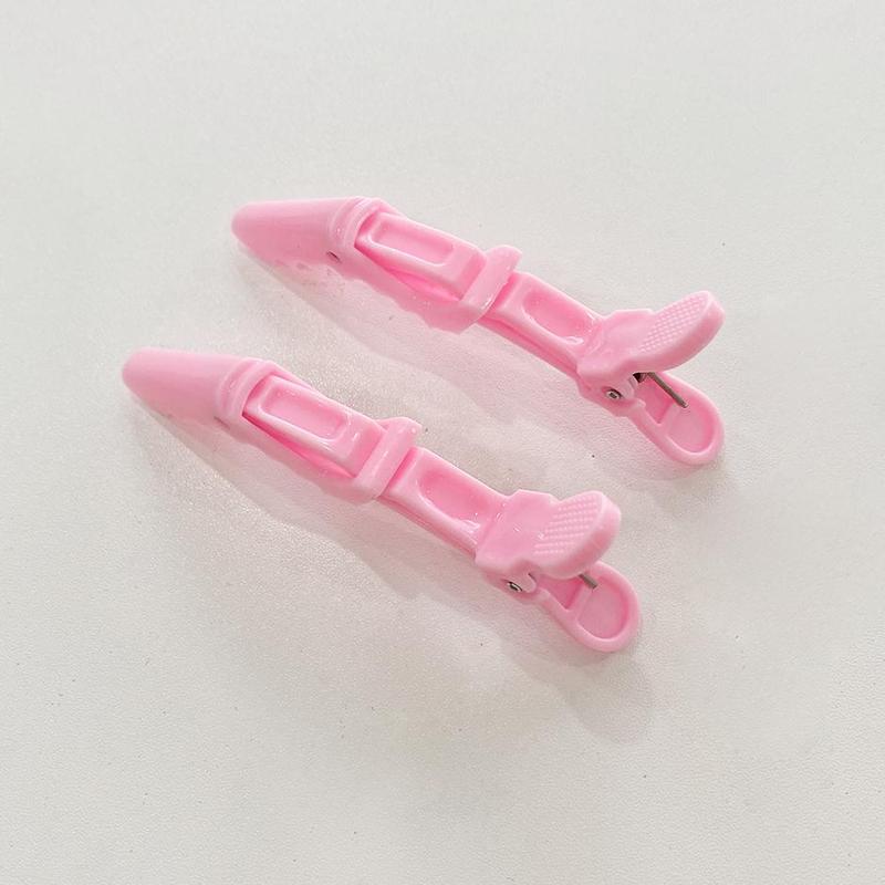 IPRO HAIR A Pair Of White Pink Blue Color Hair Clips For Women