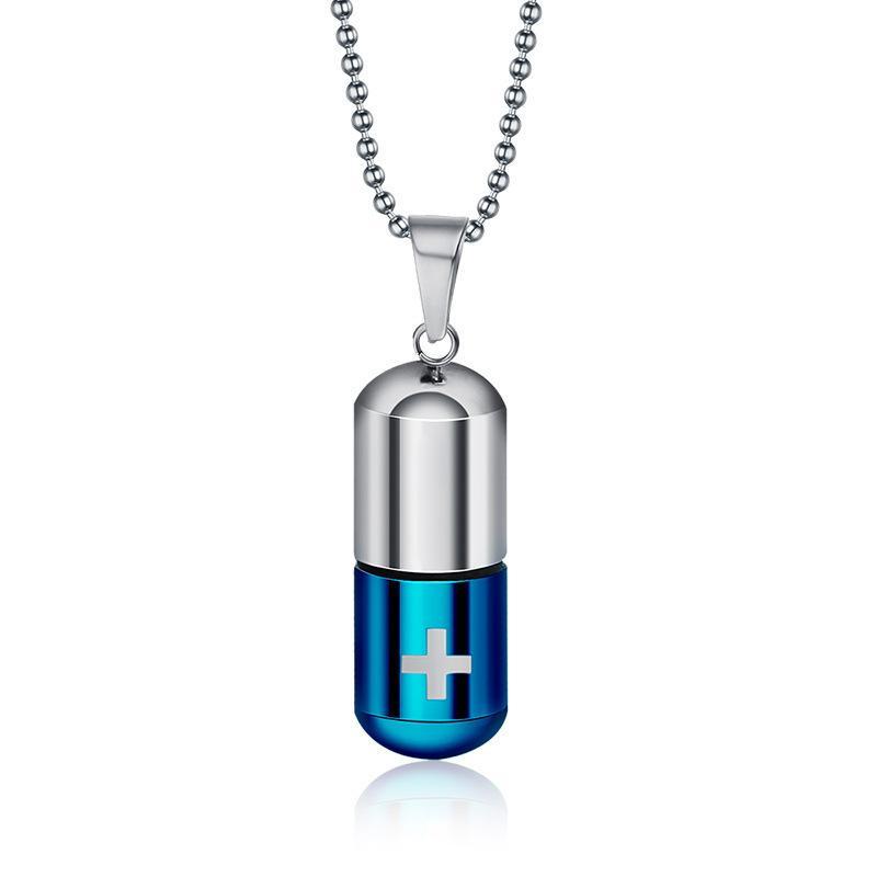 Creative multifunctional pill pendant: detachable perfume bottle design, both commemorative and personalized, fashionable and exquisite must-have