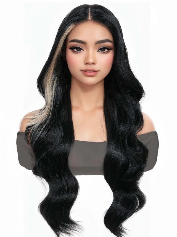 Women's 26inch Wavy Synthetic Lace Front Wigs for Daily, Cosplay, Costume Party, Striking Fluffy Glueless Wigs without Bangs for Party Hairstyle Decoration, Fall Outfits, Fall Freshness,  Cheap and Affordable Wigs