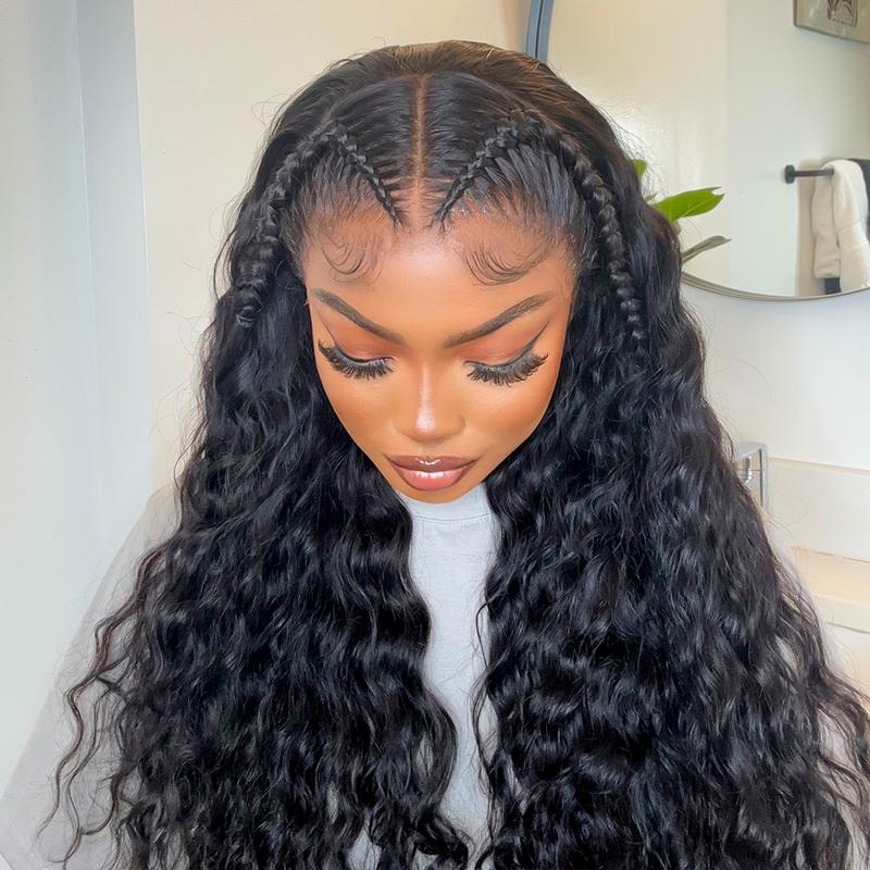 Wiggins Hair 13x6 Stylist Wig Glueless Braided Human Hair Wigs Loose Deep Wave Lace Front Wigs Human Hair Glueless Wigs Ready To Wear Glueless Wig