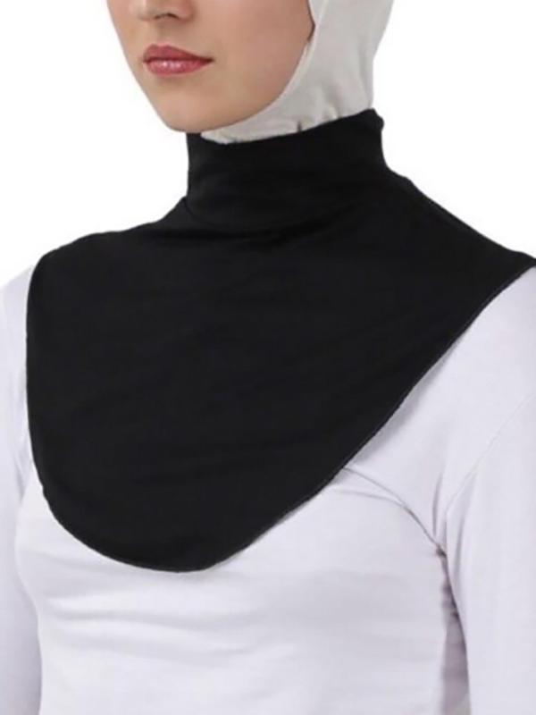 Solid Color Dickey Collar, High Elastic Neck Cover for Women & Men, Fashion Accessories for Daily Wear