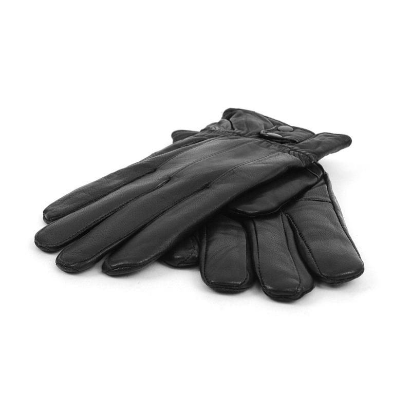 Men's Genuine Leather Winter Gloves with Soft Acrylic Lining