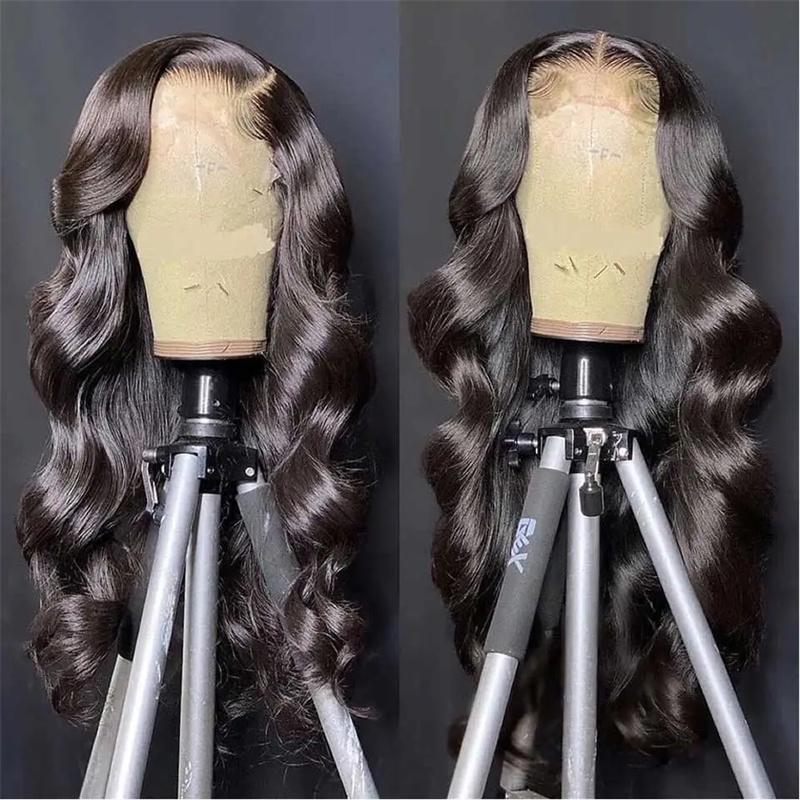 HD Transparent 13x4 13x6 Body Wave Lace Front Wig Pre Plucked Lace Frontal Wig Human Hair Wigs For Women Buy 1 Body Wave Wig Get 1 Pink Bag 1 HD Wig Cap 1 Brown Wig Cap and 1 Eyelashes