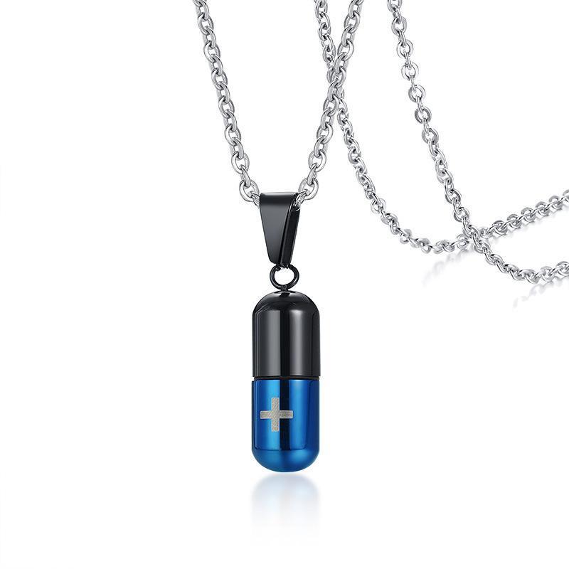 Creative multifunctional pill pendant: detachable perfume bottle design, both commemorative and personalized, fashionable and exquisite must-have