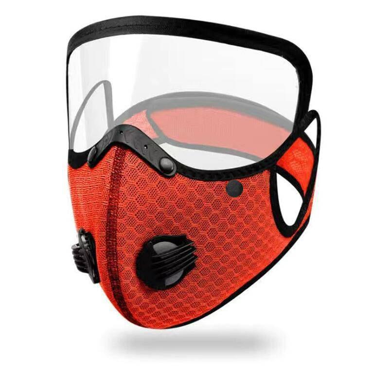 Detachable Face Mask, 1 Count Reusable Breathable Cycling Face Mask with Exhalation Valve, Dustproof Mask for Men & Women