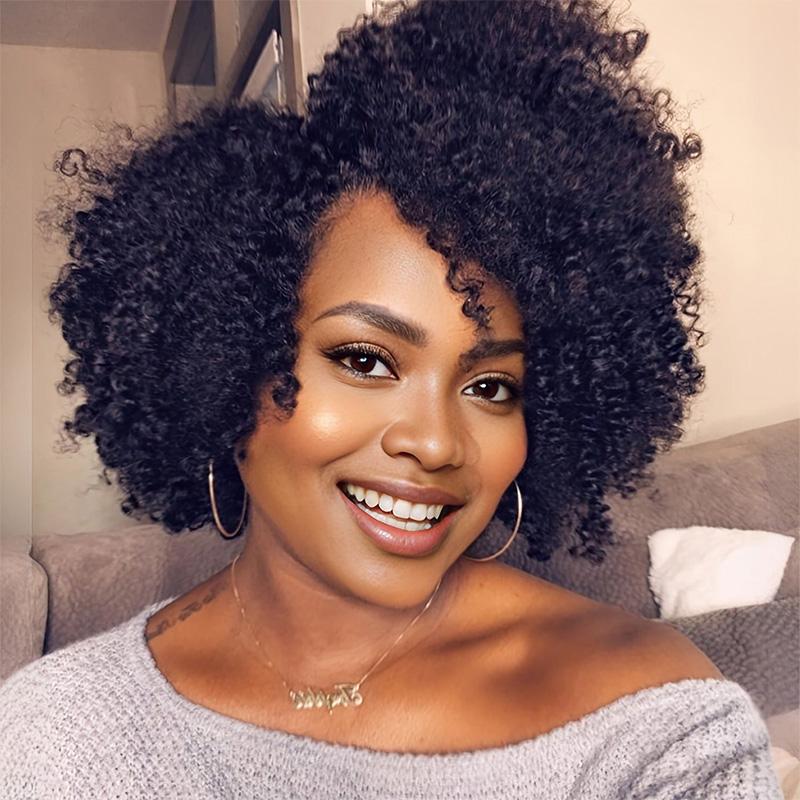 Remyforte Hair Fashion Short Cut Curly Wig 100% Human Hair Pixie Cut Wig Curly Bob Wigs Black Friday