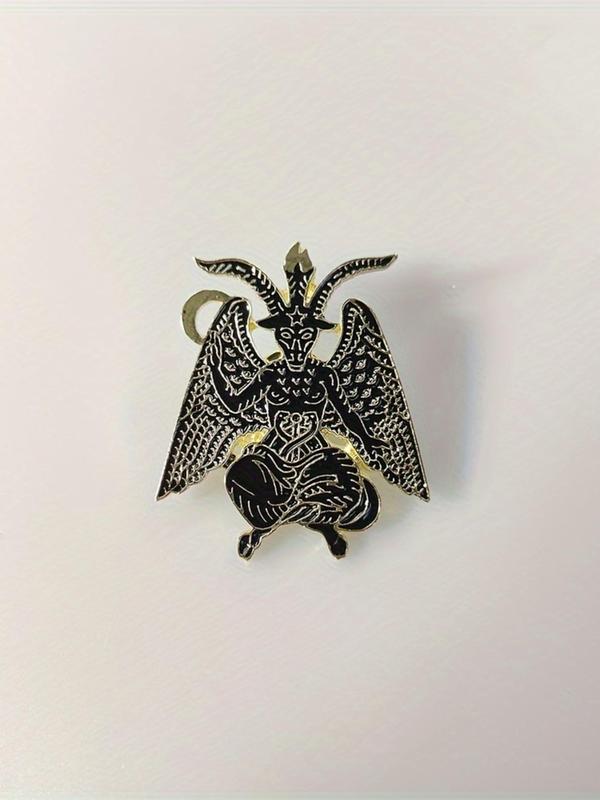 Creative Exaggerated Demon Design Brooch, Fashionable Badge for Backpack & Clothes Collar, Trendy All-match & Exquisite Brooch for Birthday Gift