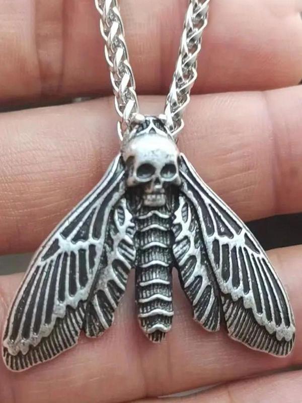 Summer Insect Pendant Matching Necklace for Men, Casual Punk Grunge Jewelry, Vintage Retro Y2k Goth Accessories for Men for Party, Daily Clothing Decor As Xmas Gift