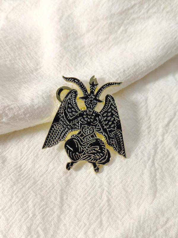 Creative Exaggerated Demon Design Brooch, Fashionable Badge for Backpack & Clothes Collar, Trendy All-match & Exquisite Brooch for Birthday Gift