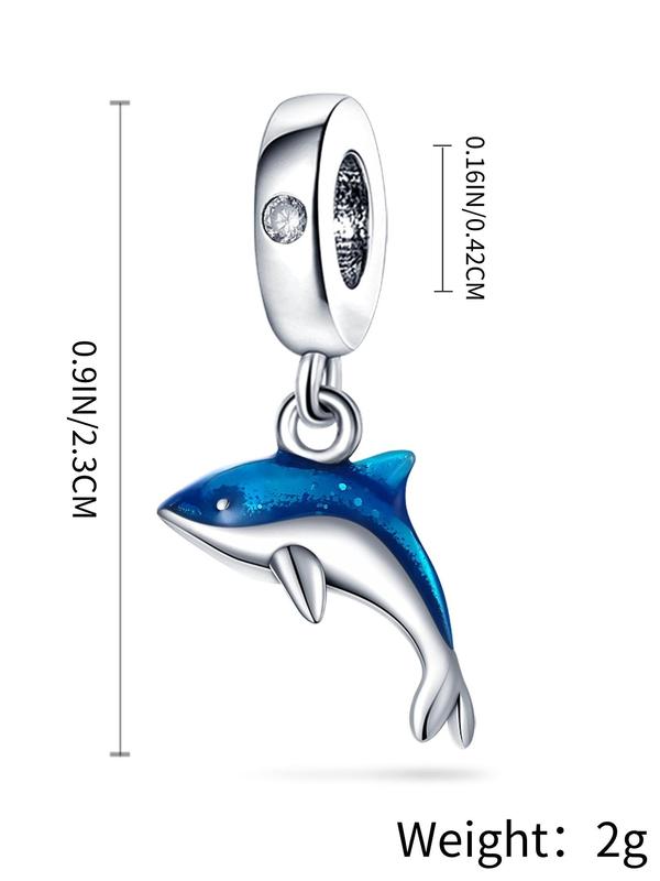 Dolphin Design Pendant, Cute Animal Charm for Jewelry Making, DIY Bracelet & Necklace Jewelry Making, Fashion Accessories for Women & Girls