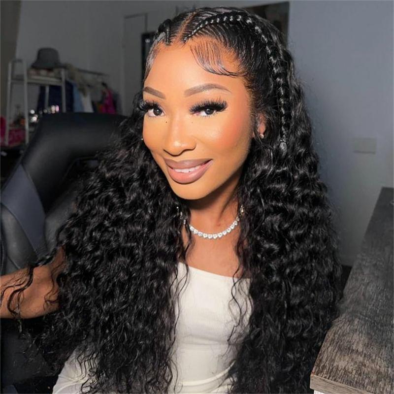 Wiggins Hair 13x6 Stylist Wig Glueless Braided Human Hair Wigs Loose Deep Wave Lace Front Wigs Human Hair Glueless Wigs Ready To Wear Glueless Wig