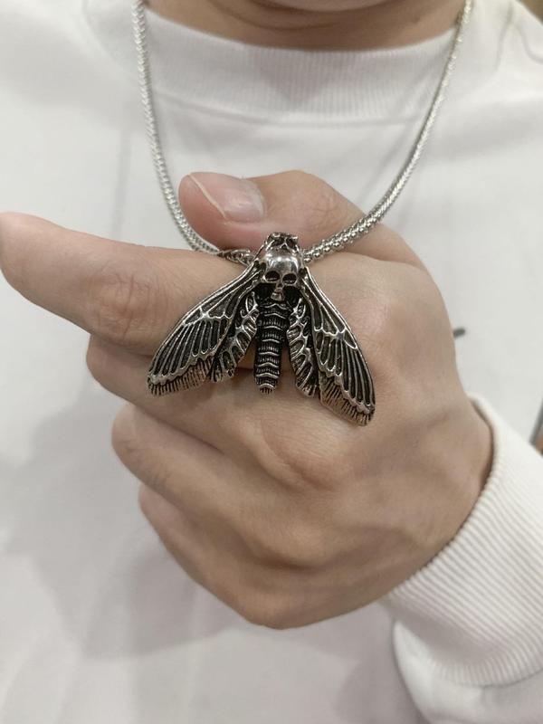 Summer Insect Pendant Matching Necklace for Men, Casual Punk Grunge Jewelry, Vintage Retro Y2k Goth Accessories for Men for Party, Daily Clothing Decor As Xmas Gift