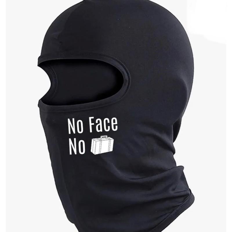 Custom no face no case black shiesty mask, full face balaclava