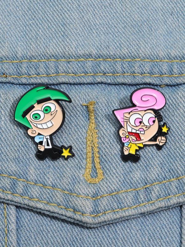 Cartoon Character Brooch, Cute Cartoon Brooch, Fashion Accessories for Men & Women, Enamel Pin Suitable for Backpacks, Jeans, Scarves, Hats Decoration