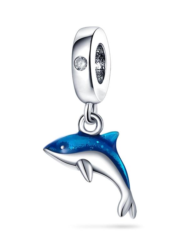 Dolphin Design Pendant, Cute Animal Charm for Jewelry Making, DIY Bracelet & Necklace Jewelry Making, Fashion Accessories for Women & Girls