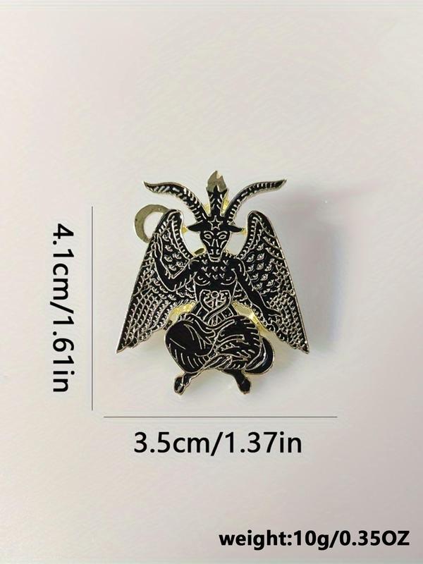 Creative Exaggerated Demon Design Brooch, Fashionable Badge for Backpack & Clothes Collar, Trendy All-match & Exquisite Brooch for Birthday Gift