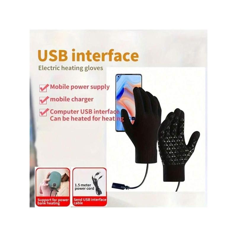 Electrically Heated Gloves, Electrically Heated Riding Gloves, Screen-Touchable Work Gloves, USB Electrically Heated Warm Gloves, Electrically Heated Warm Gloves, Warm Your Whole Hands