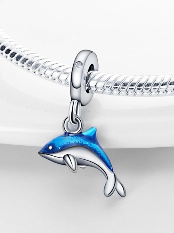 Dolphin Design Pendant, Cute Animal Charm for Jewelry Making, DIY Bracelet & Necklace Jewelry Making, Fashion Accessories for Women & Girls