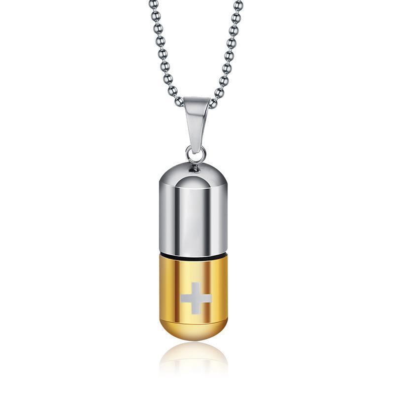 Creative multifunctional pill pendant: detachable perfume bottle design, both commemorative and personalized, fashionable and exquisite must-have