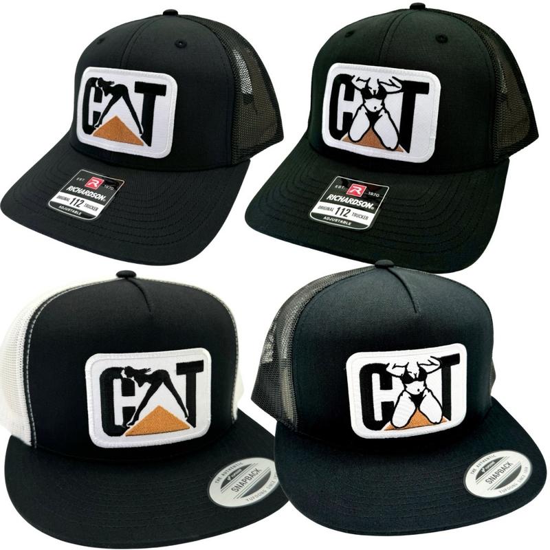 KAT Hat - Multiple Color Options, Flat Bill and Curved Bill, Adjustable Snapback Closure