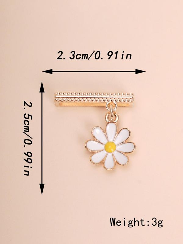 Cute Daisy Flower Design Watch Band Decoration Charm, Fashionable Watch Band Decoration, Trendy All-match & Exquisite Watch Accessories for Birthday Gift