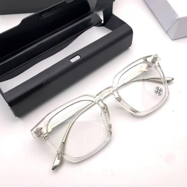 CHROME HEART GLASS FRAME HOT TREND 2024, Chrome hearts eyeglass frames for men and women - standard square eyes, European fashionable design