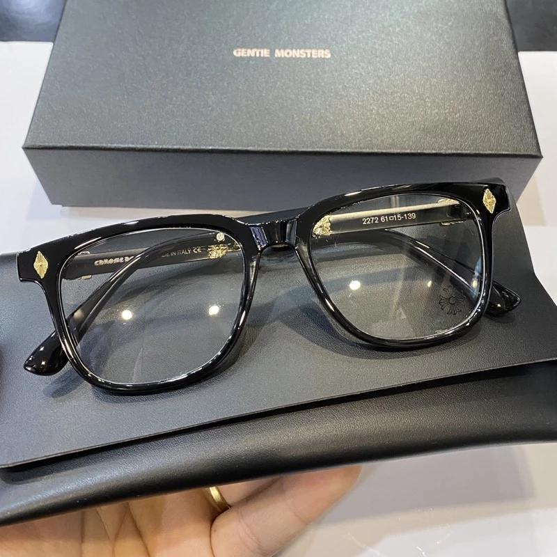 CHROME HEART GLASS FRAME HOT TREND 2024, Chrome hearts eyeglass frames for men and women - standard square eyes, European fashionable design