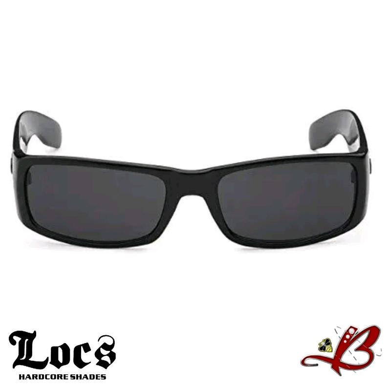 LOCS Sunglasses All Black Classic Gangster Cholo Mad Dog Shades OG Eyewear | Original & Authentic Locs