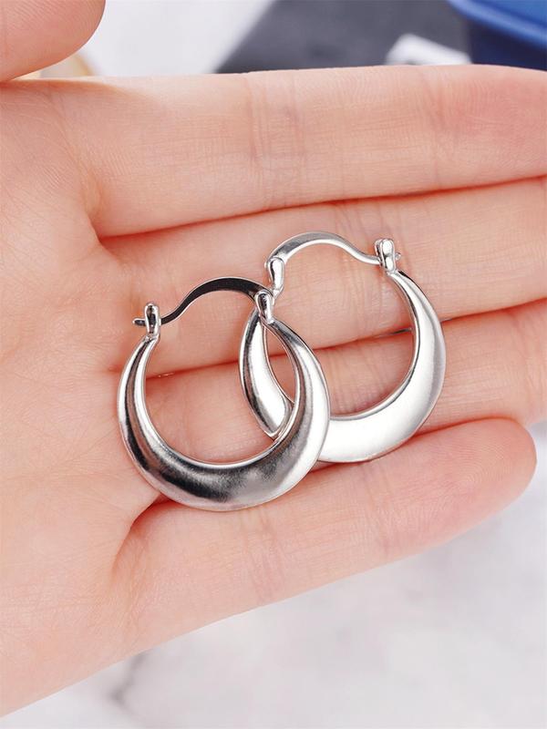 Women's Summer Elegant Minimalist Hoop Earrings, Trendy Vintage Retro Hoop Earrings, Chic Gorgeous Vintage Jewelry, Coole Female Accessories As Gift for Girlfriend