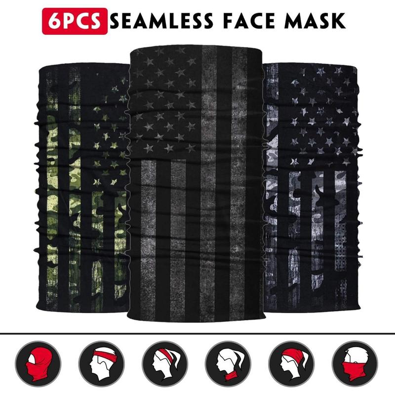 Neck Gaiter Face Mask Men Women,Seamless Bandana Rave Face Cover Scarf Mask,Balaclava,Headband, Head Wrap,Headwear