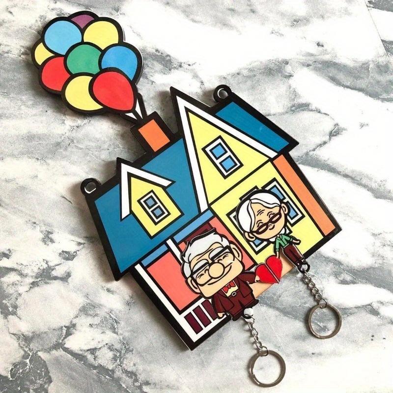 Couple Keychain For Him And Her - Housewarming Gifts New Home - House Keychain Couple Anniversary Gift