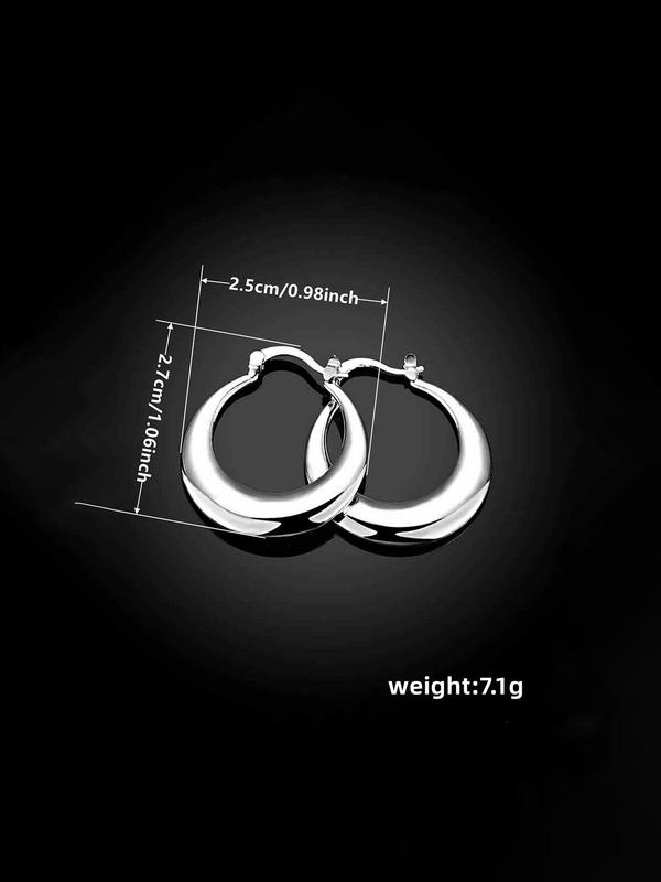 Women's Summer Elegant Minimalist Hoop Earrings, Trendy Vintage Retro Hoop Earrings, Chic Gorgeous Vintage Jewelry, Coole Female Accessories As Gift for Girlfriend