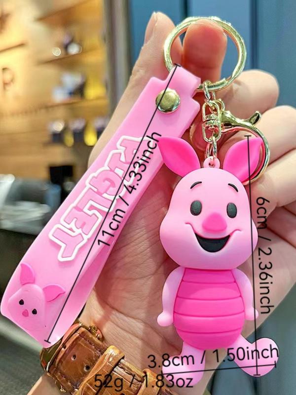 Cute Cartoon Bear & Tigger Design Keychain, Fashionable Keychain for Women & Men, Trendy All-match Keychain for Birthday Gift