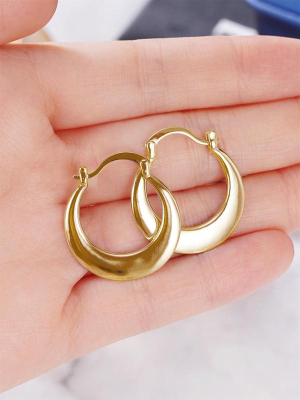 Women's Summer Elegant Minimalist Hoop Earrings, Trendy Vintage Retro Hoop Earrings, Chic Gorgeous Vintage Jewelry, Coole Female Accessories As Gift for Girlfriend