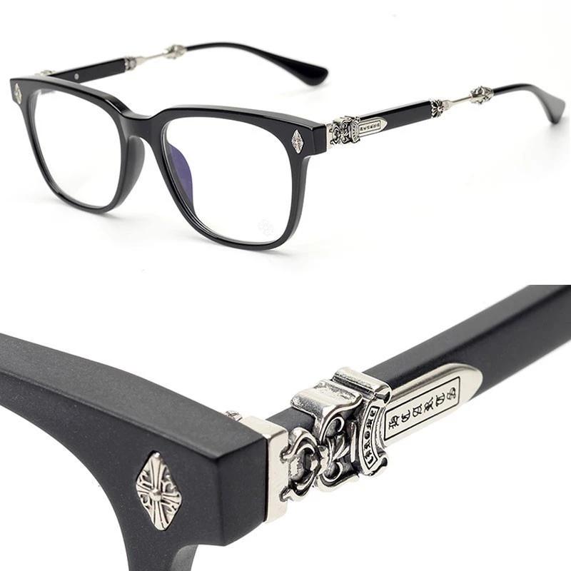 CHROME HEART GLASS FRAME HOT TREND 2024, Chrome hearts eyeglass frames for men and women - standard square eyes, European fashionable design