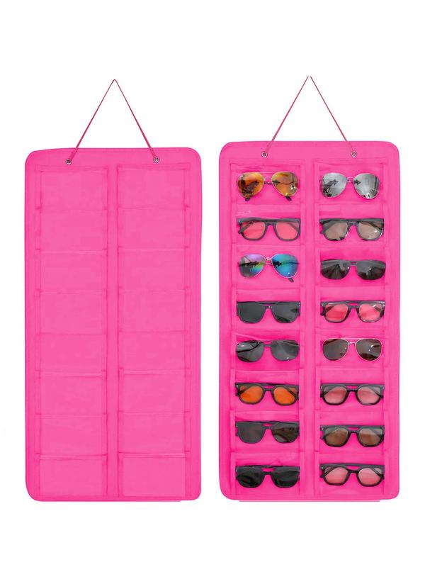 16-grid Sunglasses Storage Box, Summer Dustproof Sunglasses Organizer As Gifts, Wall Mounted Sunglasses Organizer, Glasses Organizer, Eyewear Accessories