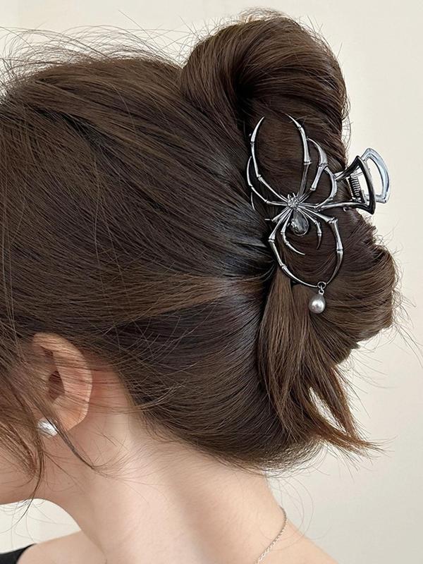 Spider Design Hair Claw, Punk Style Hair Accessories for Women & Girls, Creative Funny Hairwear for Daily Used