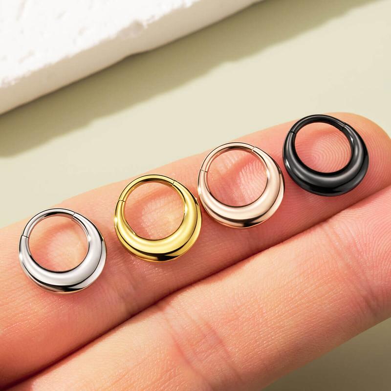 Oufer 16G Chunky Hinged Segment Septum Ring Black Friday Deal