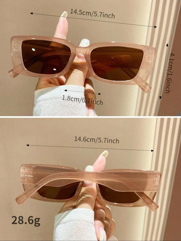 Summer Square Frame Sunglasses for Spring, New Fashion Travel Accessories for Women & Men, Lightweight and Durable for Outdoor Sun Protection Glasses Trends 2024 Back To School, for Fall