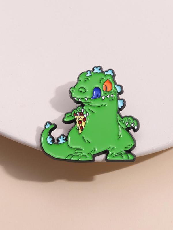 Cute Cartoon Dinosaur Design Brooch, Fashion Brooch for Party, Daily Clothing Decor, Trendy All-match & Exquisite Brooch for Birthday Gift