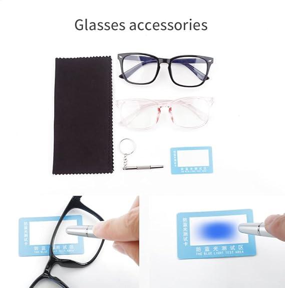 Computer Glasses, 2024 Fashion Glasses for Computer TV Phones, 1 2 3 Count Fashion Glasses For Men Women,  Clear Gaming Glasses Lenses