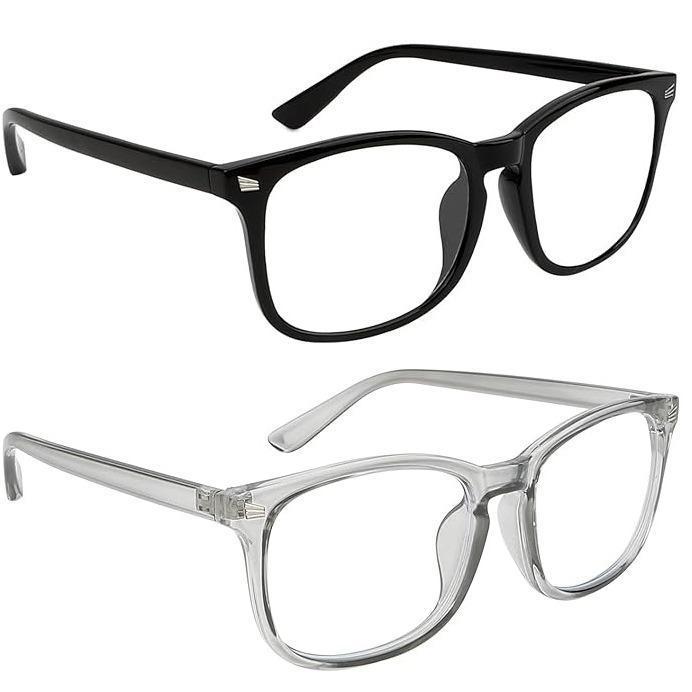 2024 Fashion Computer Gaming Glasses,Party Glasses,TV Glasses,Lightweight Frame Eyewear,Men Women，Clear Gaming Glasses Lenses，1 Pack，2 Pack，3 Pack