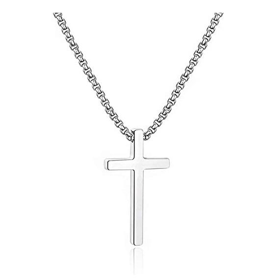 Cross Chain，Cross Necklace for Men Women, Cross Necklace, Silver Gold Black Cross Necklaces for Men, Mens Cross Necklaces, Cross Pendant