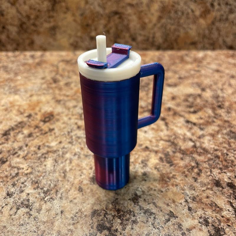 Tumbler Cup Keychain with Removable Lid - Chapstick Holder cute keychain